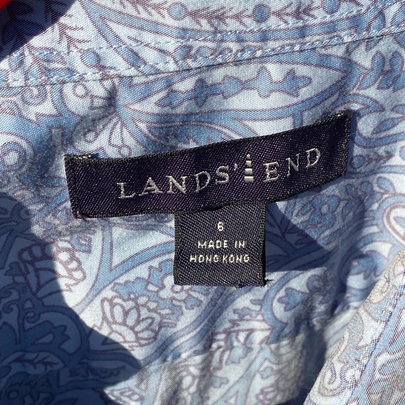 Land’s End Paisley Fitted Blouse - Picture 6 of 6